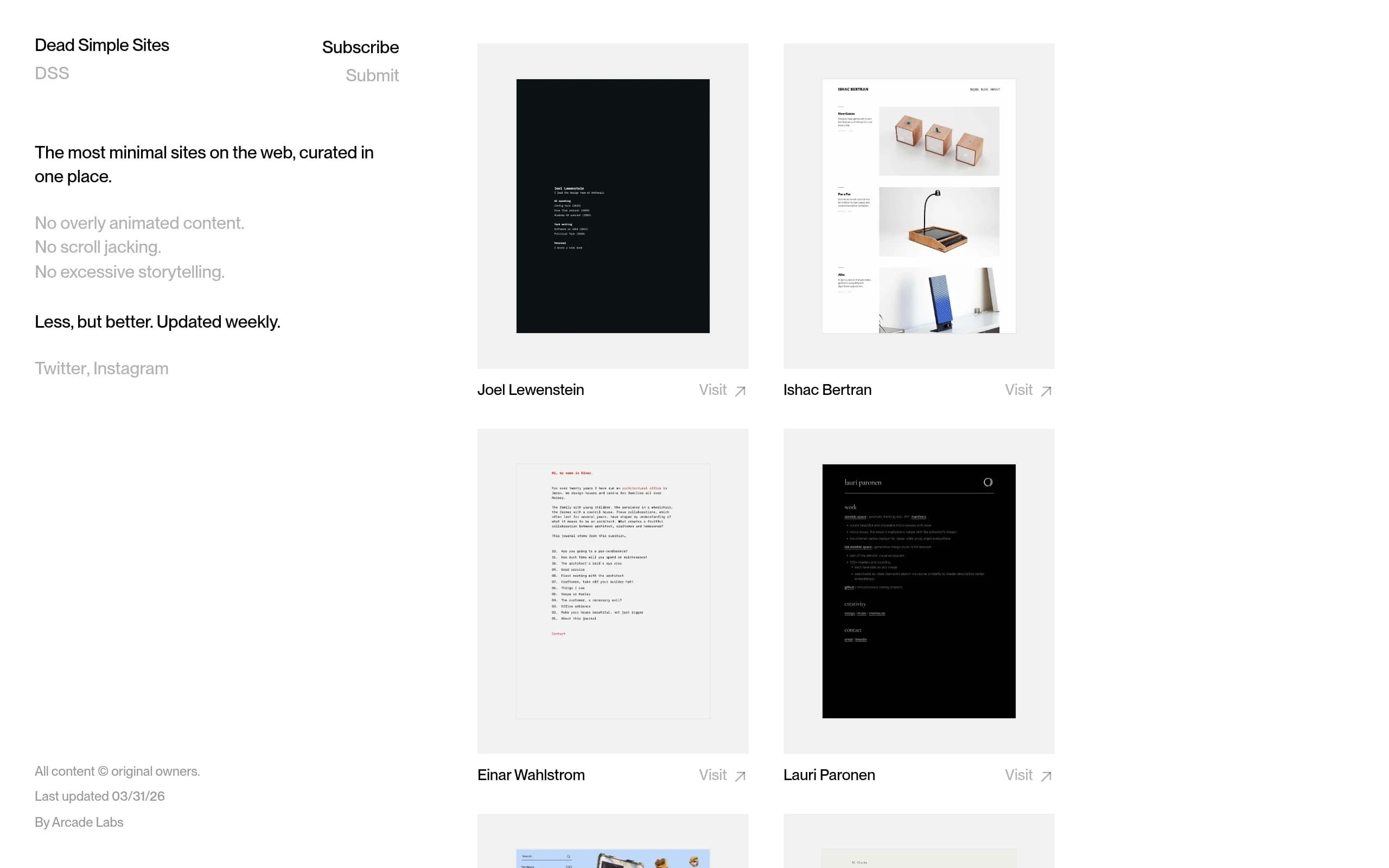 Dead Simple Sites